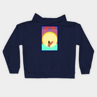 Surfer girl Kids Hoodie